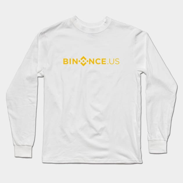 Binance.us logo Long Sleeve T-Shirt by KryptoMadeEazy